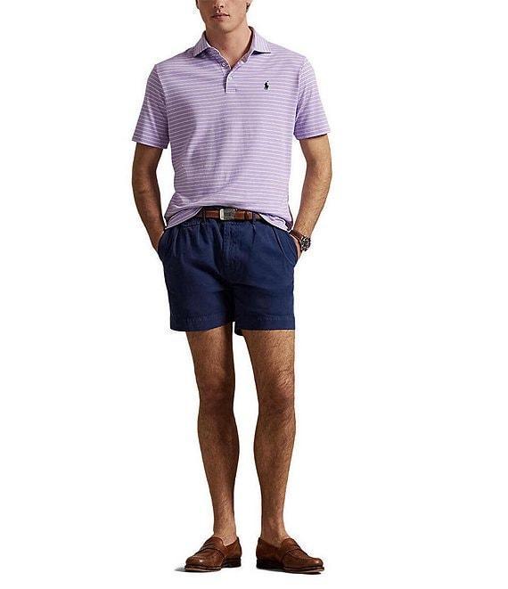 Polo Ralph Lauren Big & Tall Classic Fit Soft Cotton Stripe Short Sleeve Polo Shirt Product Image
