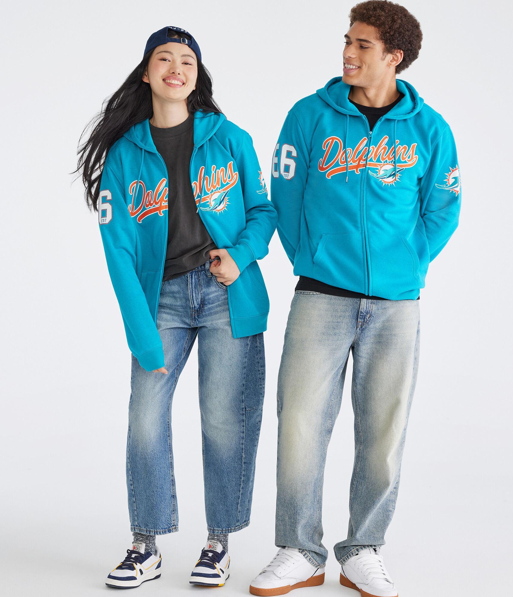 Miami Dolphins Script Full-Zip Hoodie Product Image