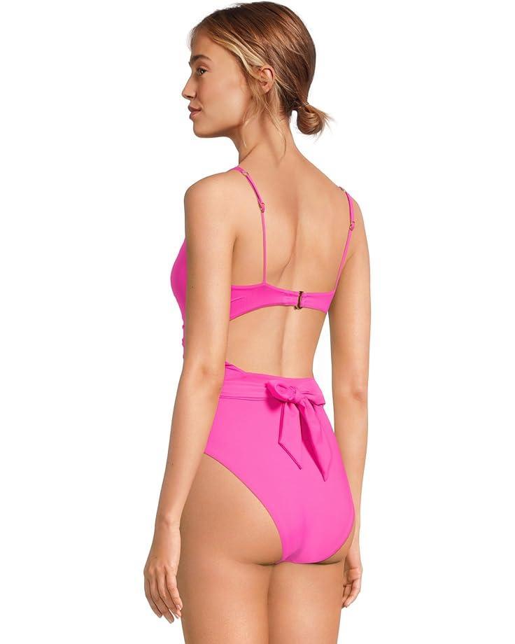 Colette Clare Crochet Flower Plunge One Piece Product Image