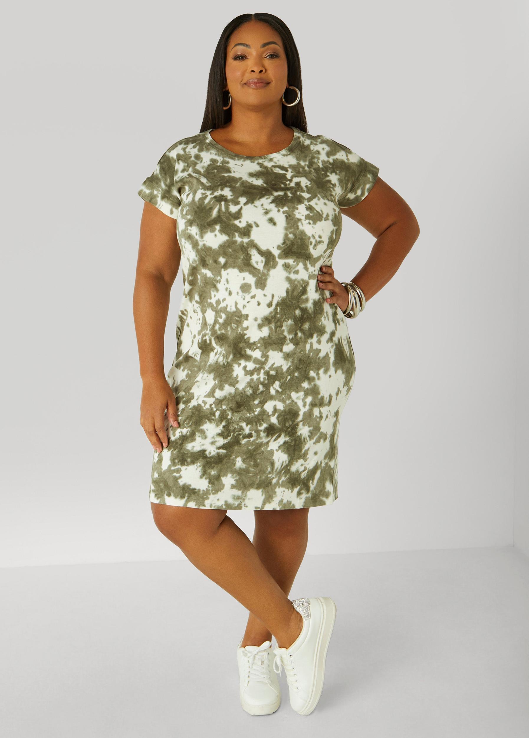 Tie Dyed Cotton T Shirt Dress Product Image