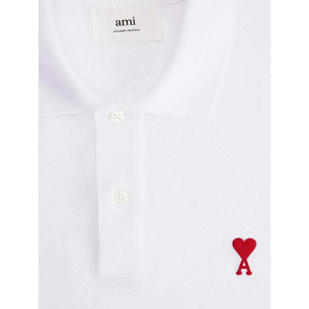 White Cotton Ami de Coeur Polo Product Image