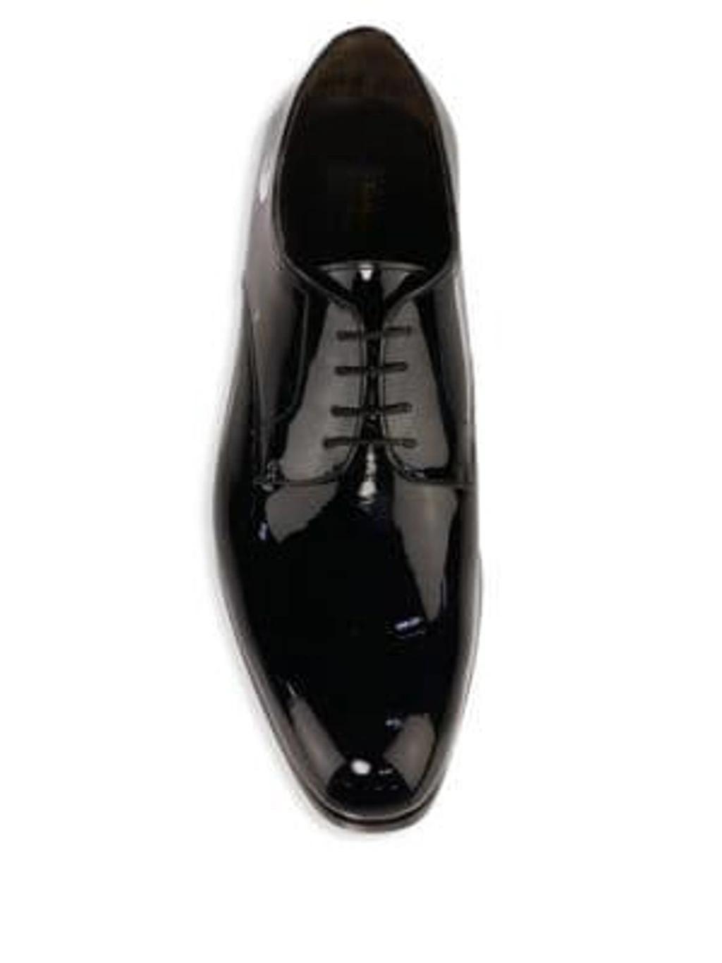 TO BOOT NEW YORK Men's Aalborg Lace-up Patent Leather Derby Shoes In Vernice Nero Product Image