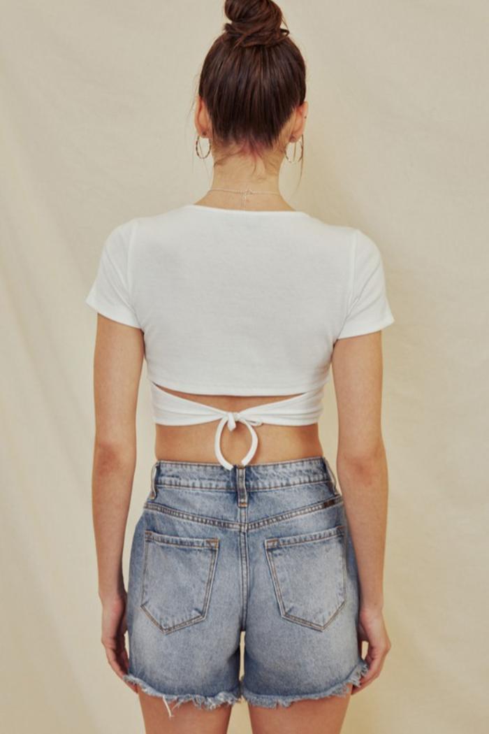 Kan Can High Rise Rainbow Thread Shorts (KC9179M-N) Product Image