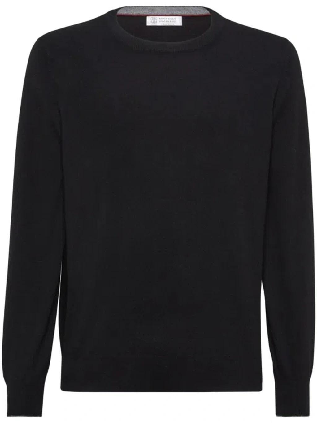 BRUNELLO CUCINELLI Cashmere Sweater In Black Product Image