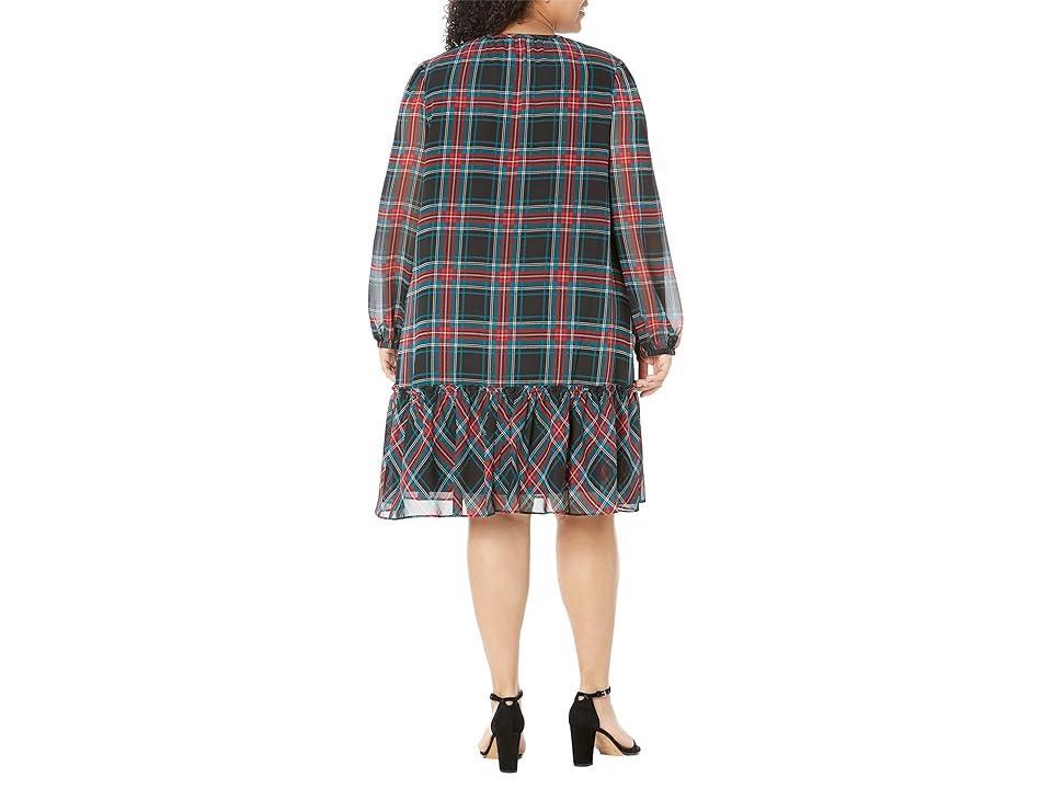 Draper James Plus Size Rosanne Shift Dress in Georgia Plaid (Belle Meade ) Women's Clothing Product Image
