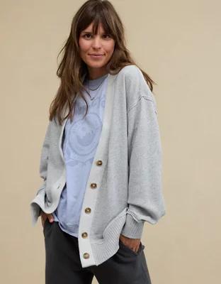 Aerie Fleece Cardigan Product Image
