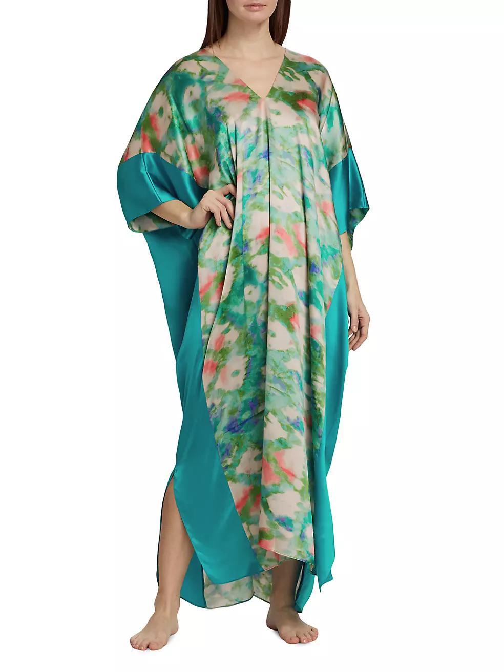 Toulouse Printed Silk Dress Product Image
