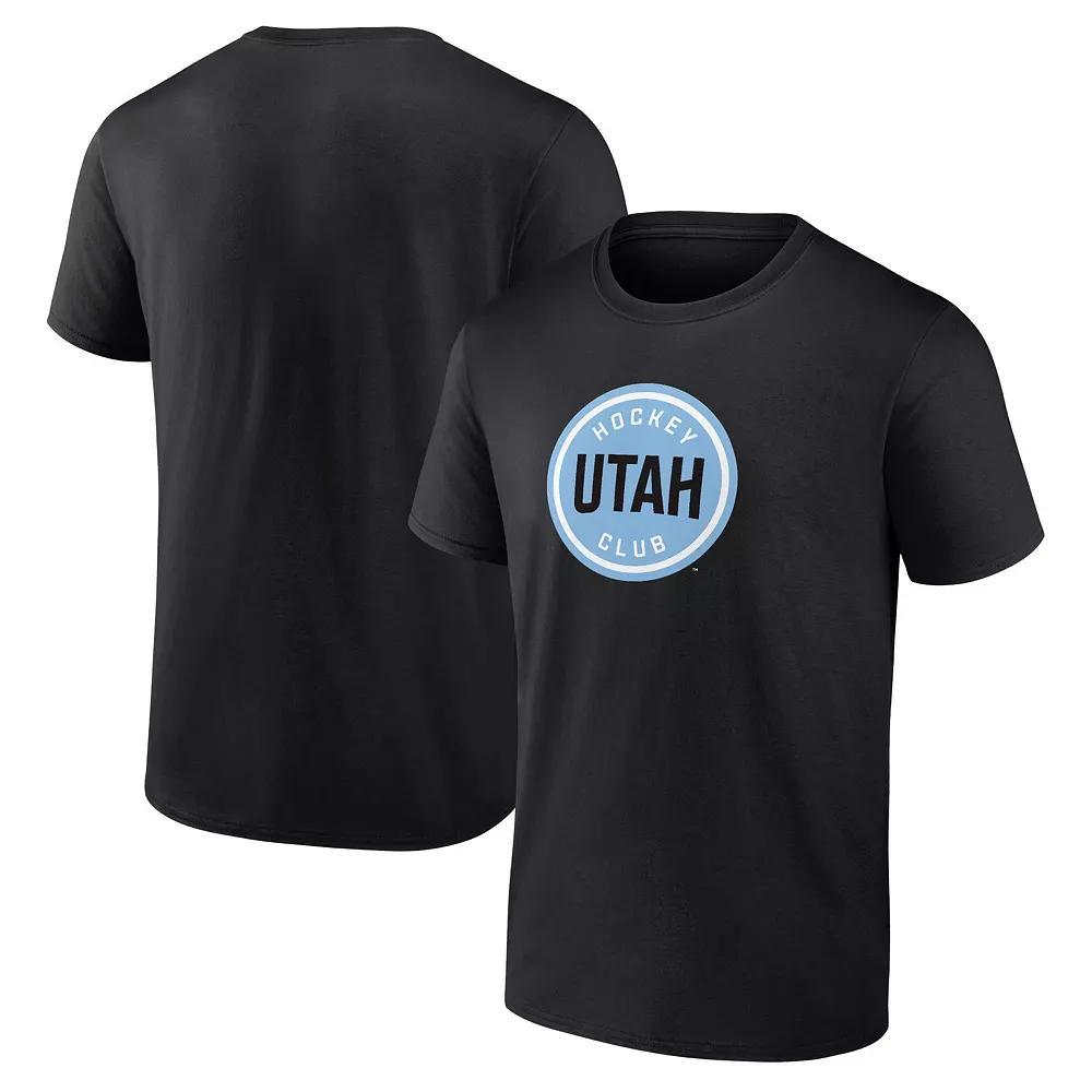 Mens Fanatics Black Utah Hockey Club Draft Logo T-Shirt Product Image