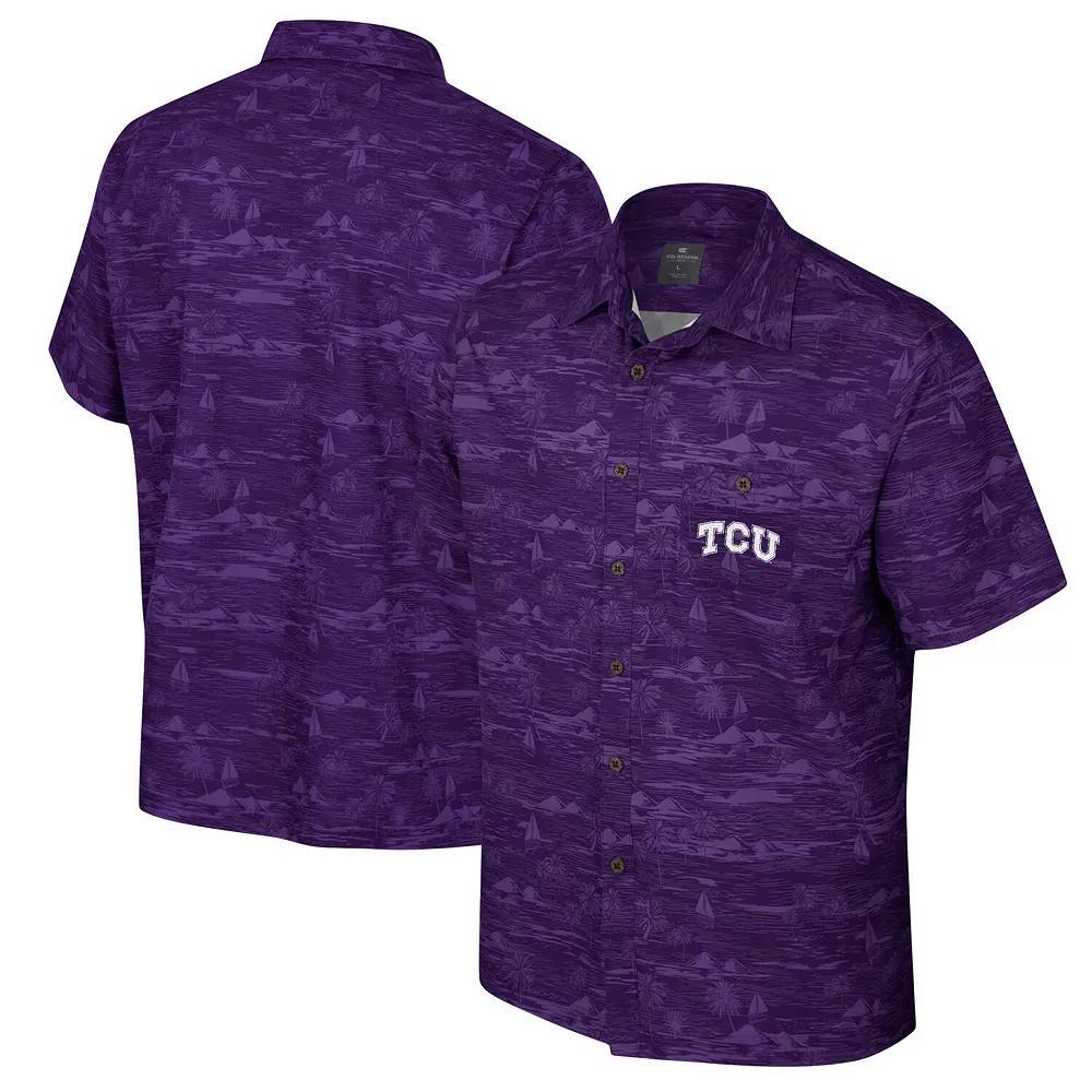 Men's Colosseum Cardinal Arkansas Razorbacks Ozark Button-Up Shirt, Size: Medium, Red Product Image