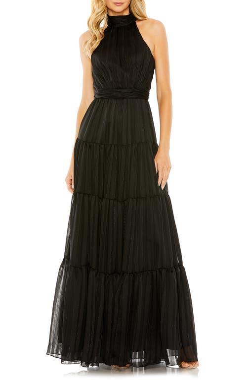 Mac Duggal Sleeveless Halter Neck Tiered A Product Image