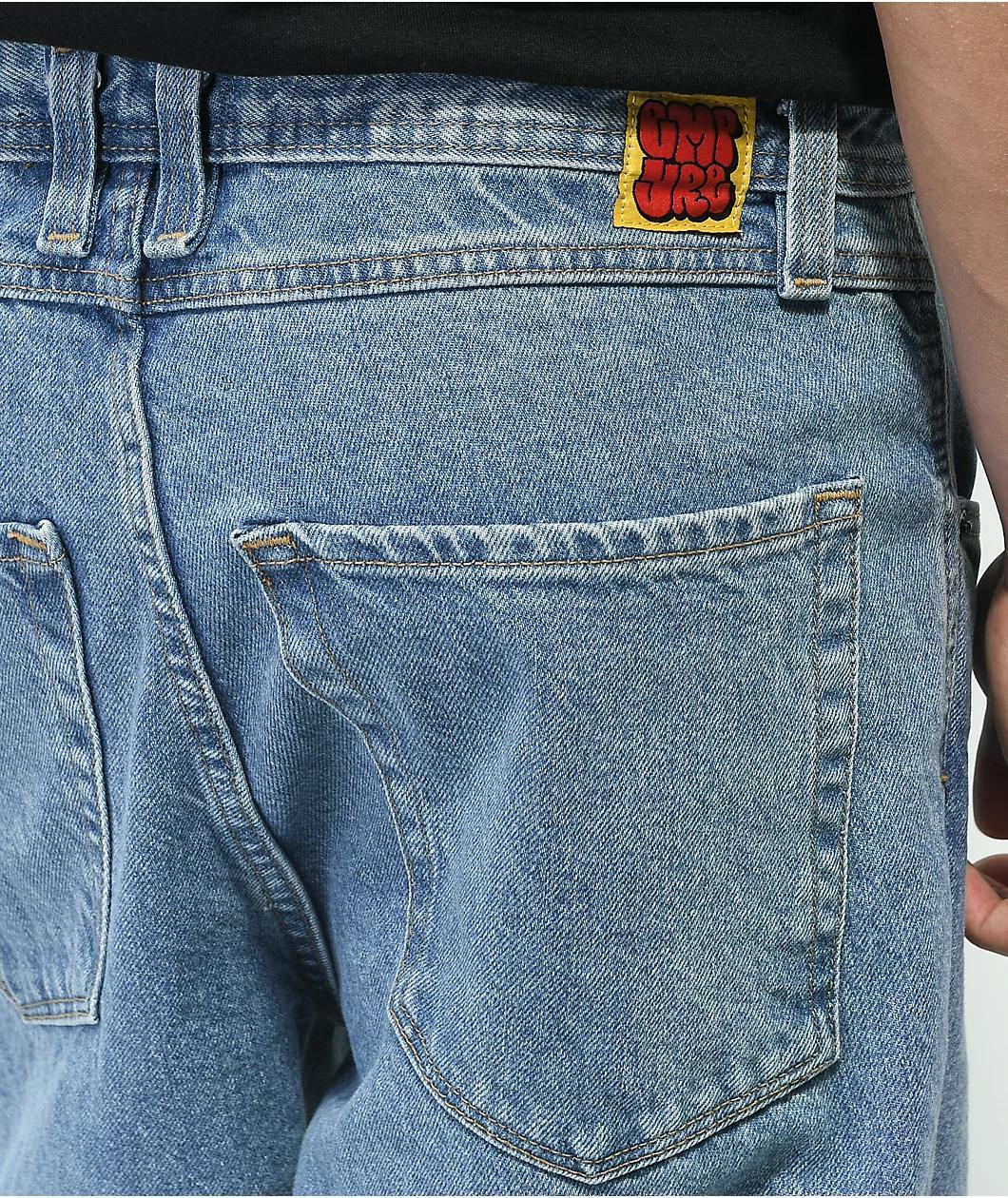 Empyre Loose Fit Medium Wash Skate Jeans Product Image