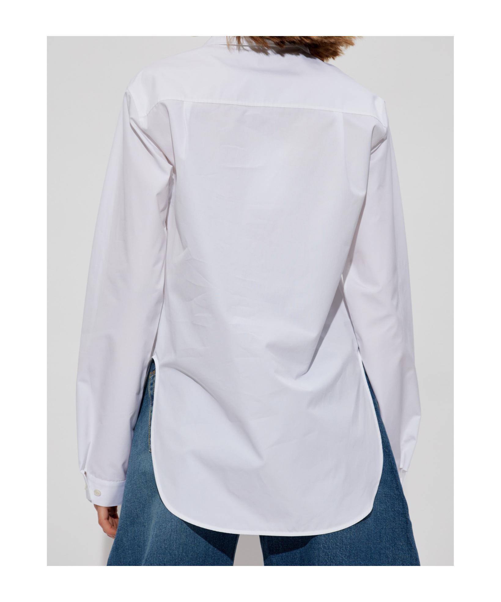 ALAÏA Long-sleeved Shirt In White Product Image