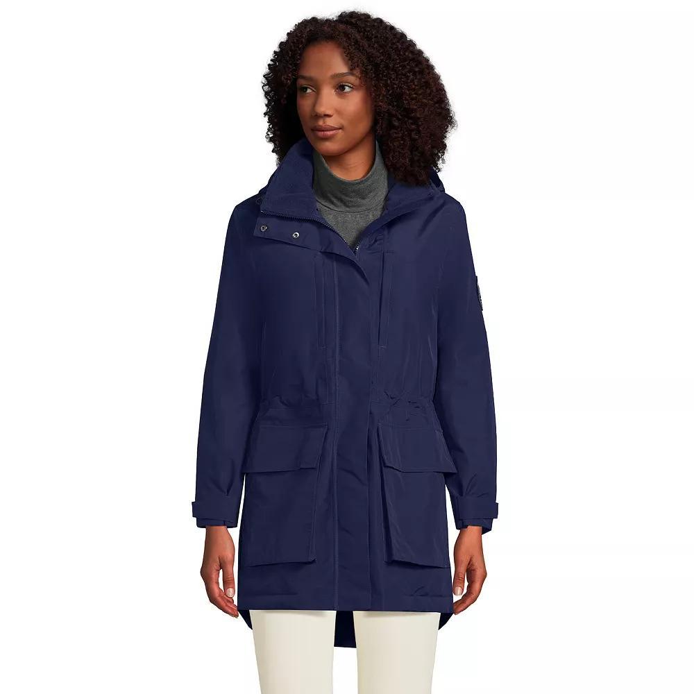 Women's Lands' End Squall Waterproof Insulated Winter Parka, Size: Medium, Black Product Image