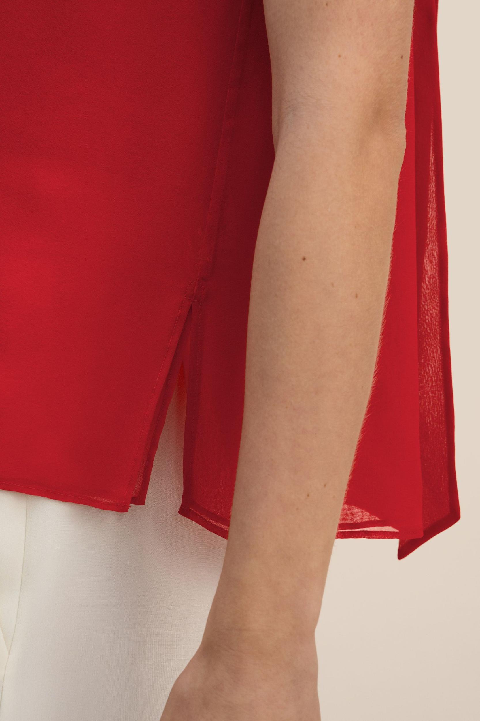 Silk Georgette Halter Neck Top Product Image