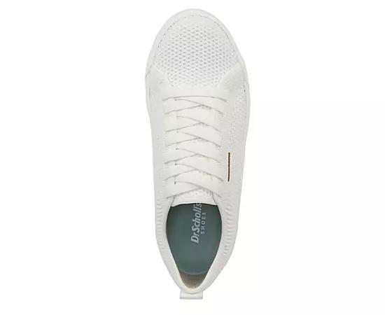 Dr. Scholl's Time Off Knit Women's Platform Sneakers, Size: 9, White Product Image