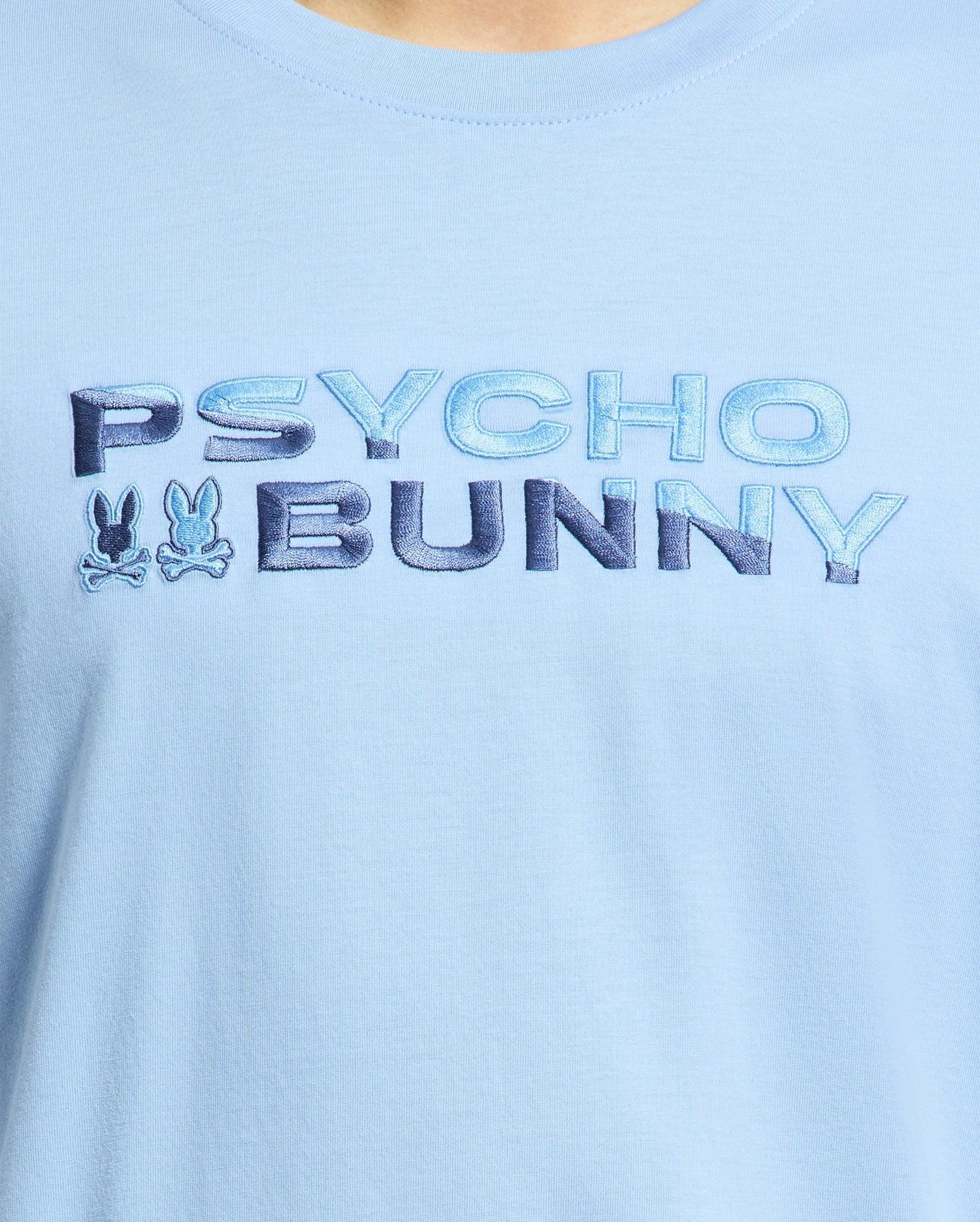 Men's Berni Embroidered Wordmark Graphic Tee 472 SERENITY / XS Product Image