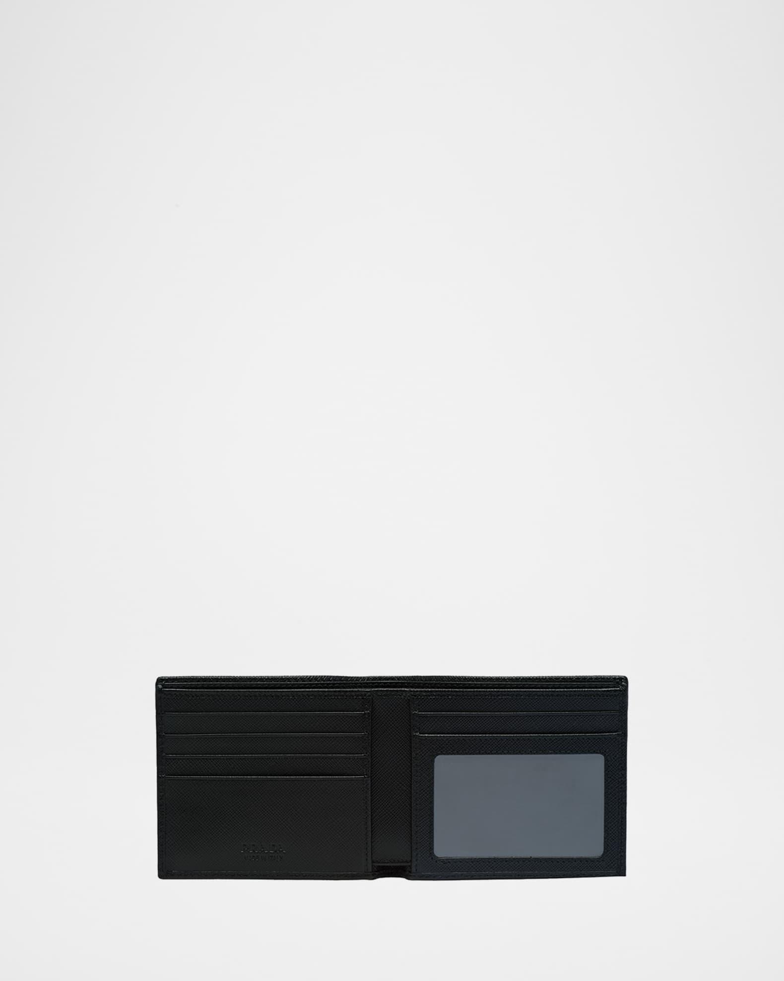Men's Saffiano Metal Billfold Wallet with ID Window Product Image