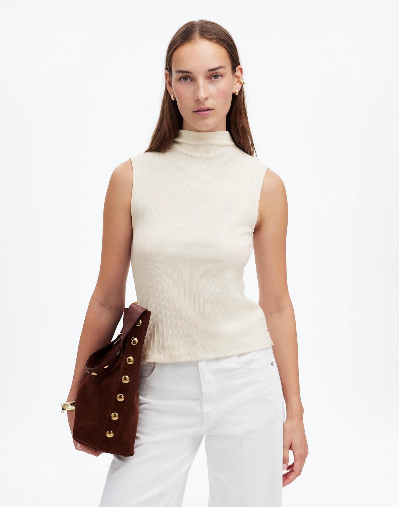 Ribbed Mockneck Tank Product Image