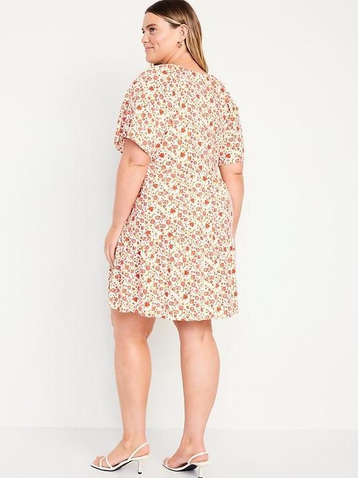 V-Neck Mini Swing Dress Product Image