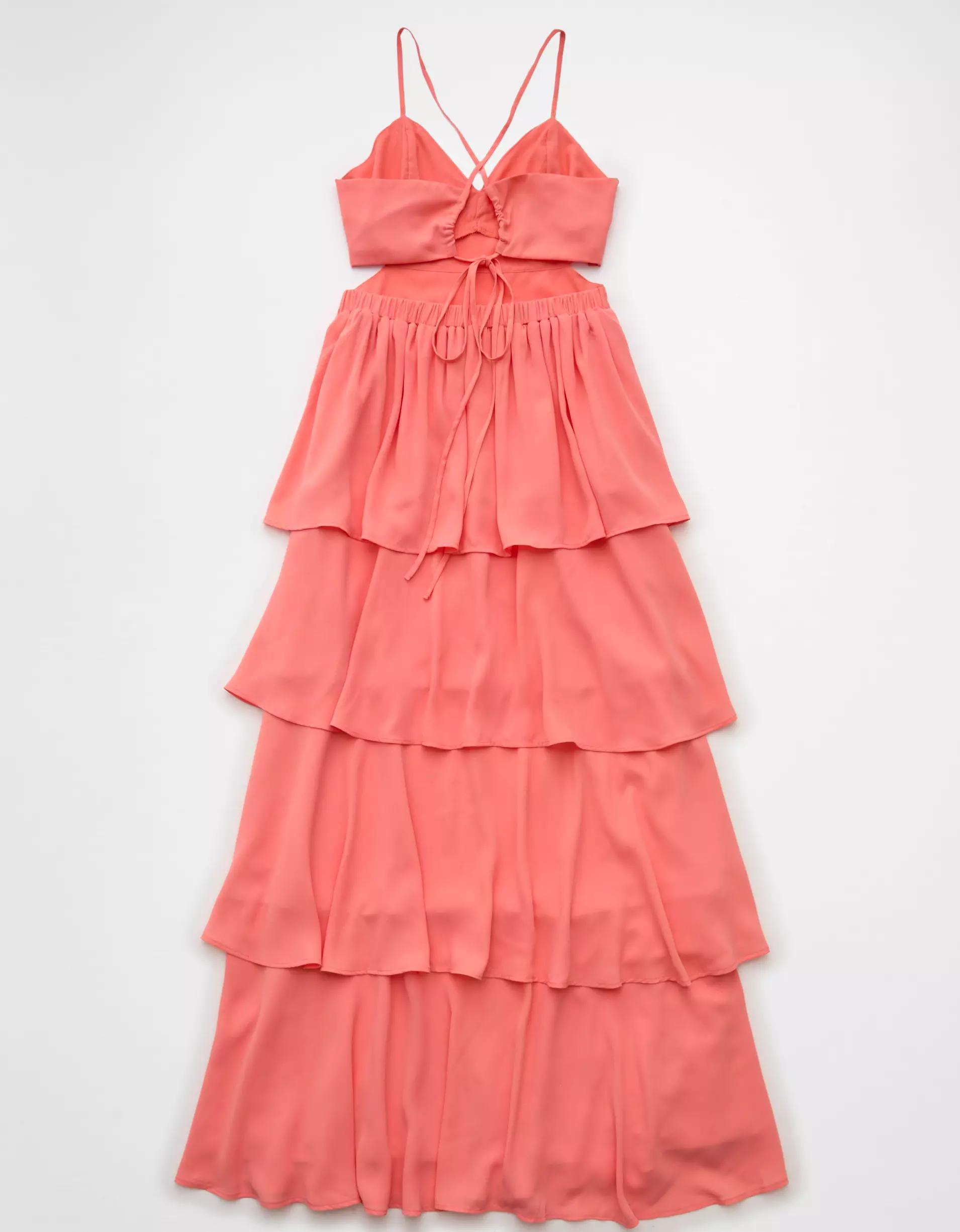 AE Cut-Out Tiered Maxi Dress Product Image