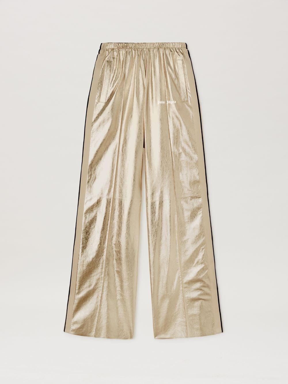 Laminated Track Pants Loose Fit on Sale - Palm Angels® Official  Product Image