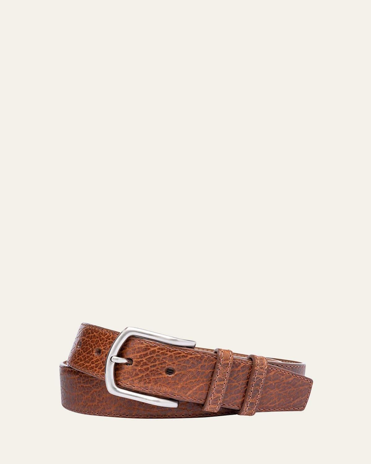 Mens Tucson Bison Belt w/ Nickel Buckle Product Image