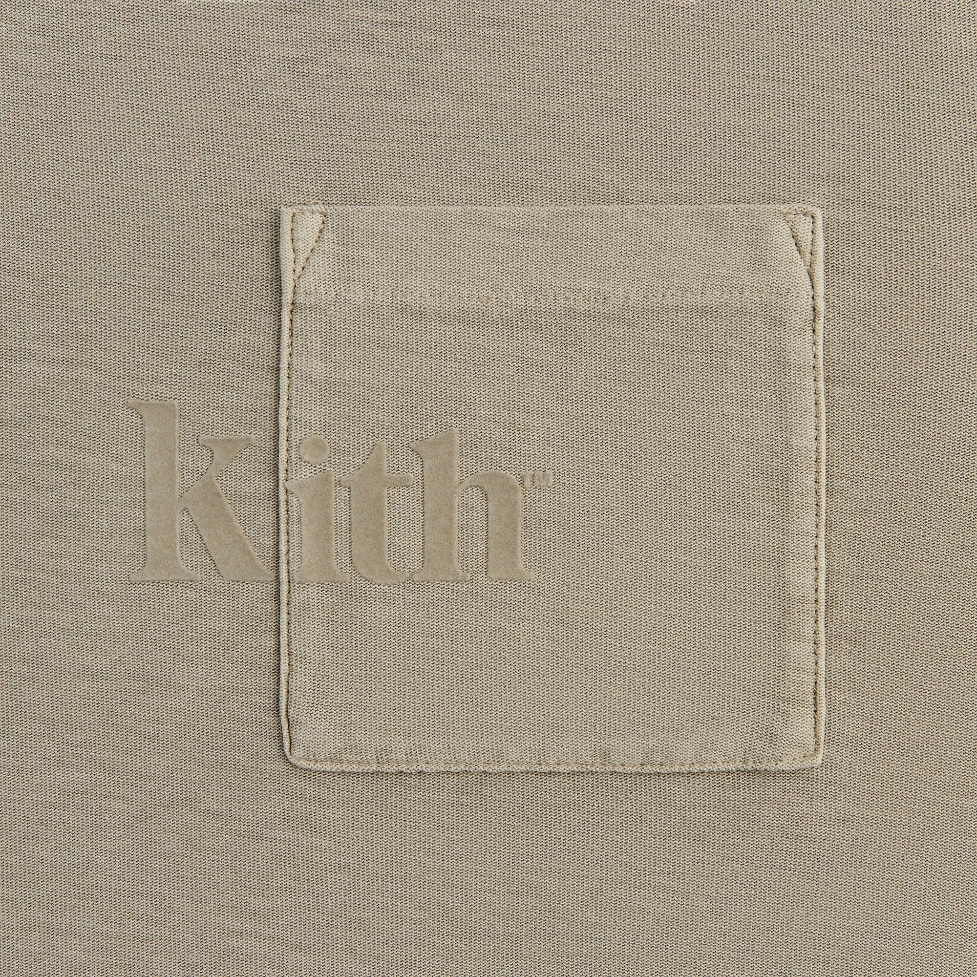 Kith Long Sleeve Quinn Tee - Plaster Male Product Image