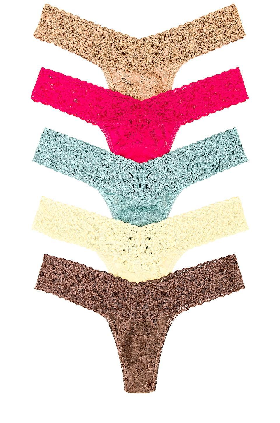 Hanky Panky 5 Low Rise Thongs Multi One Size Product Image