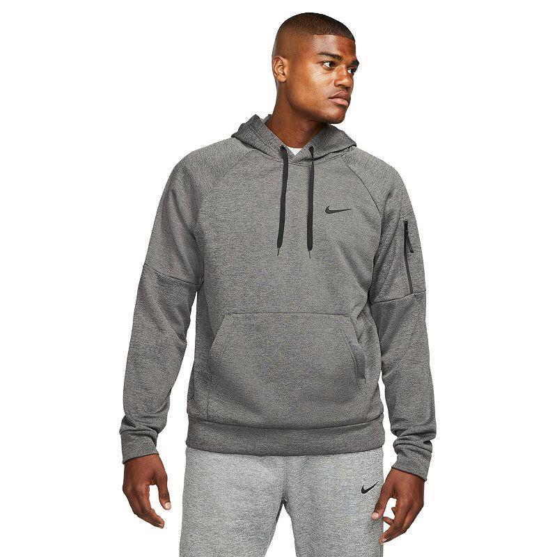Nike Men's Therma-FIT Pullover Training Hoodie in Black/Black Size 3XL 100% Polyester Product Image