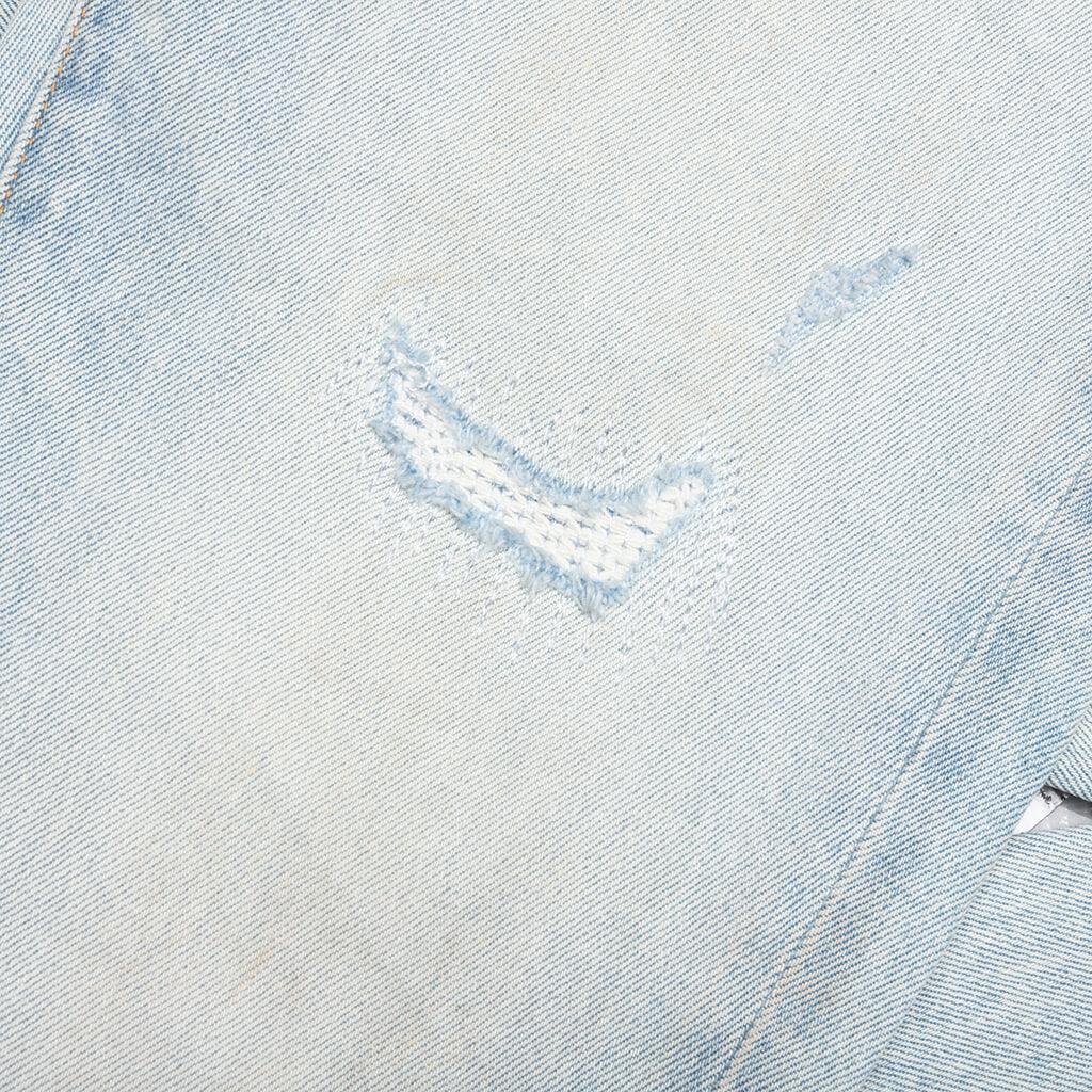 Skinny Fade Distressed Jeans - Light Indigo Male Product Image
