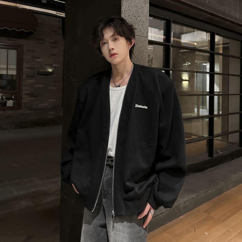 Plain Zip Jacket Product Image