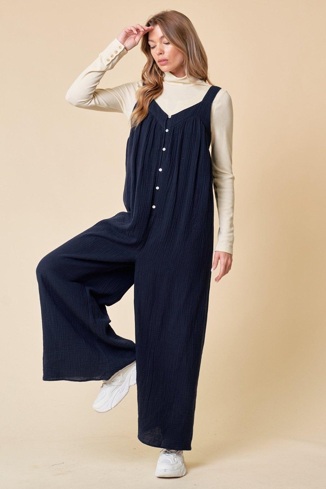 Doe & Rae Gauze Jumpsuit Product Image
