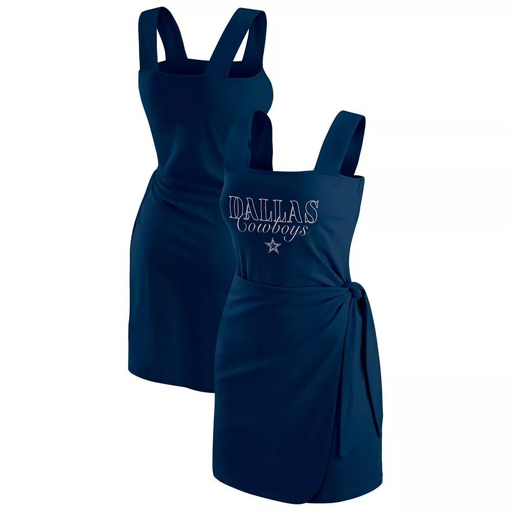 Women's WEAR by Erin Andrews  Red Kansas City Chiefs Wrap Dress, Size: XS Product Image