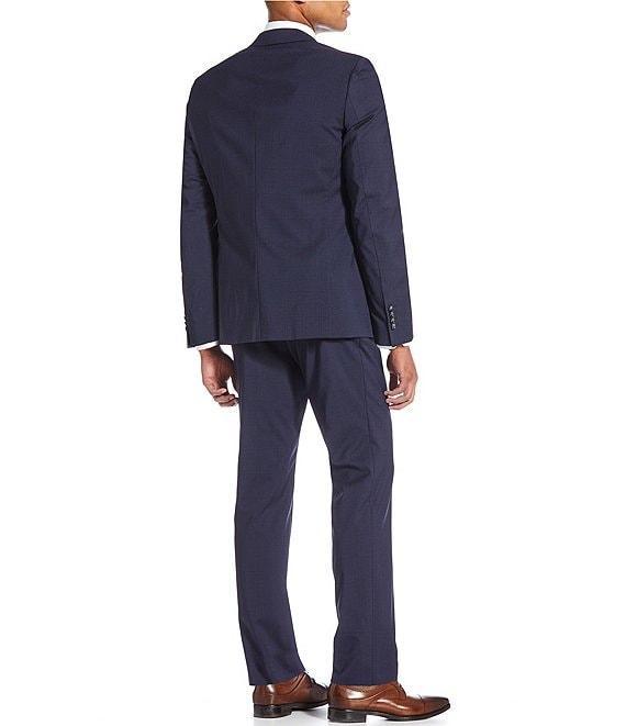 Hugo Boss Slim Fit Flat Front Windowpane 2-Piece Suit Product Image