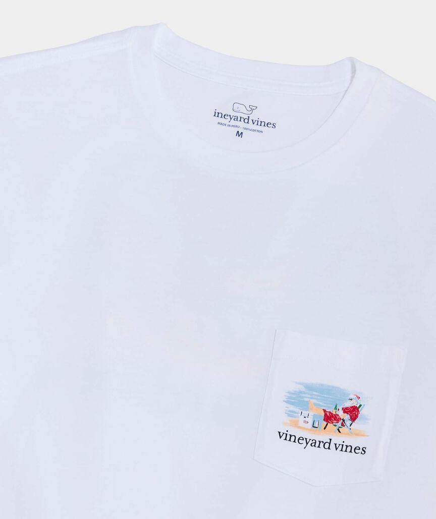 Santa's Vacation Short-Sleeve Pocket Tee Product Image