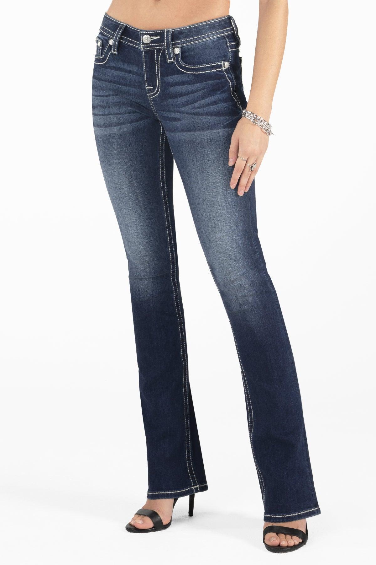 Turquoise Aztec Dreamcatcher Bootcut Jeans Product Image