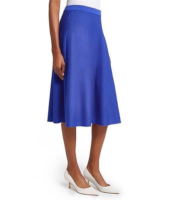 Ming Wang Aria Soft Knit A-Line Skirt Product Image