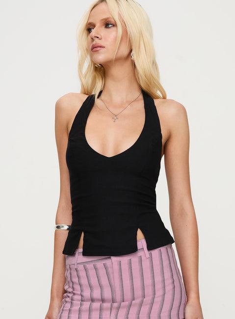 Childers Halter Top Black Product Image