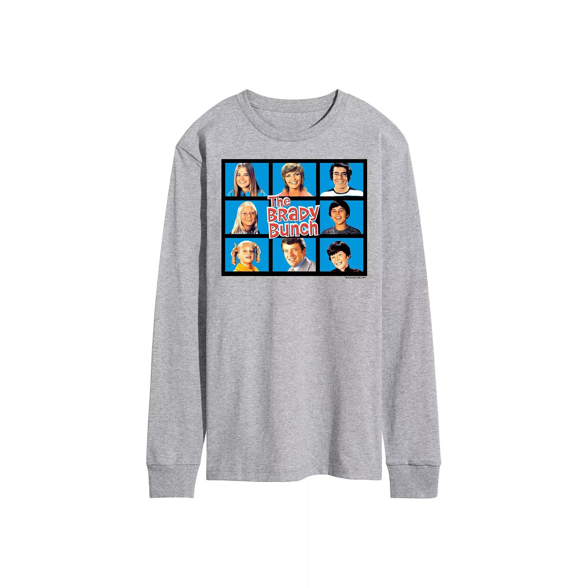 Mens The Brady Bunch Grid Long Sleeve Graphic Tee Product Image