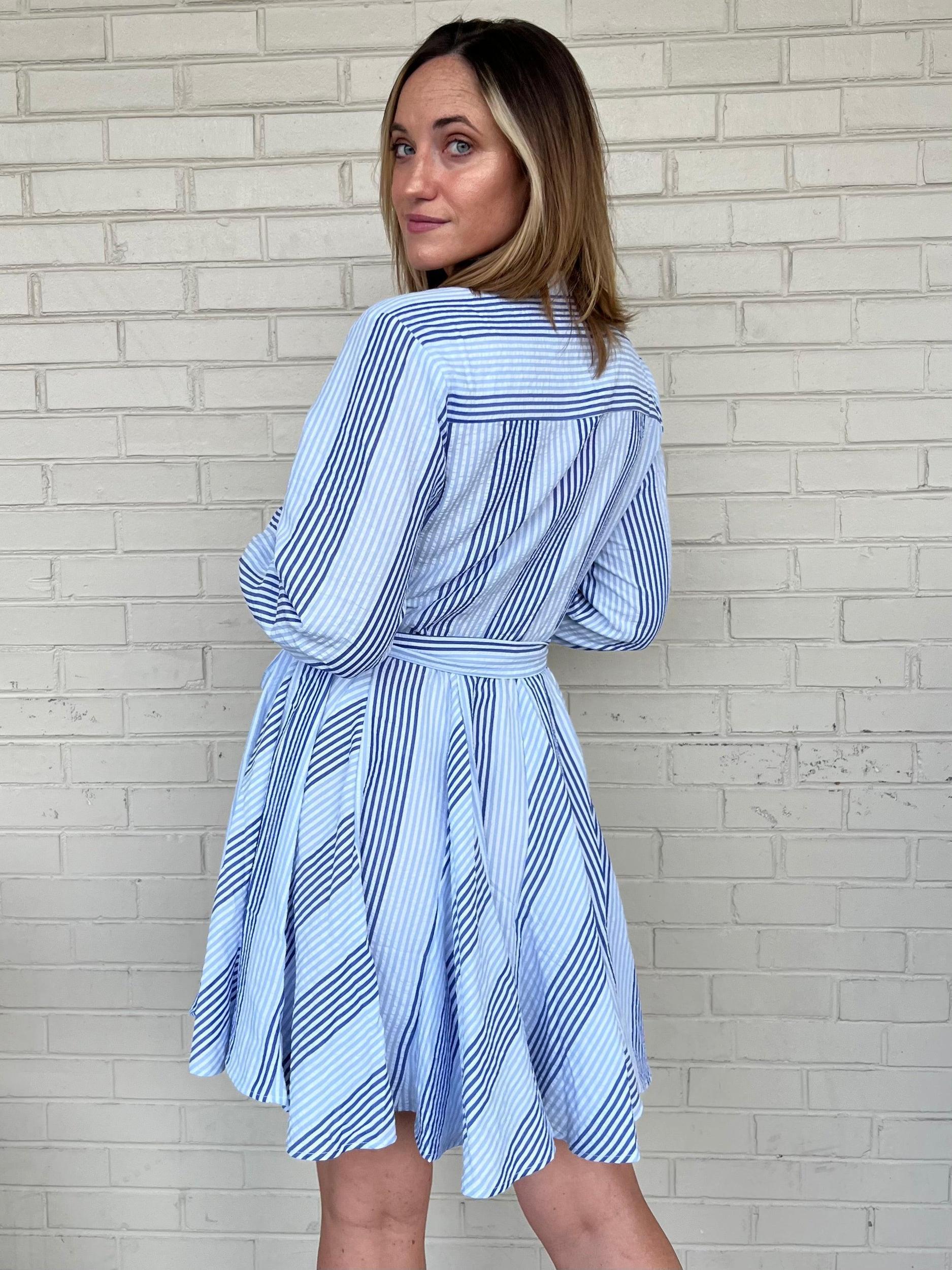 New Season Striped Mini Dress Product Image