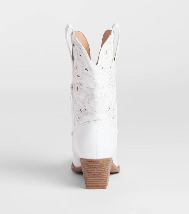 Saddled Up Western Embroidered Cowboy Boots Product Image