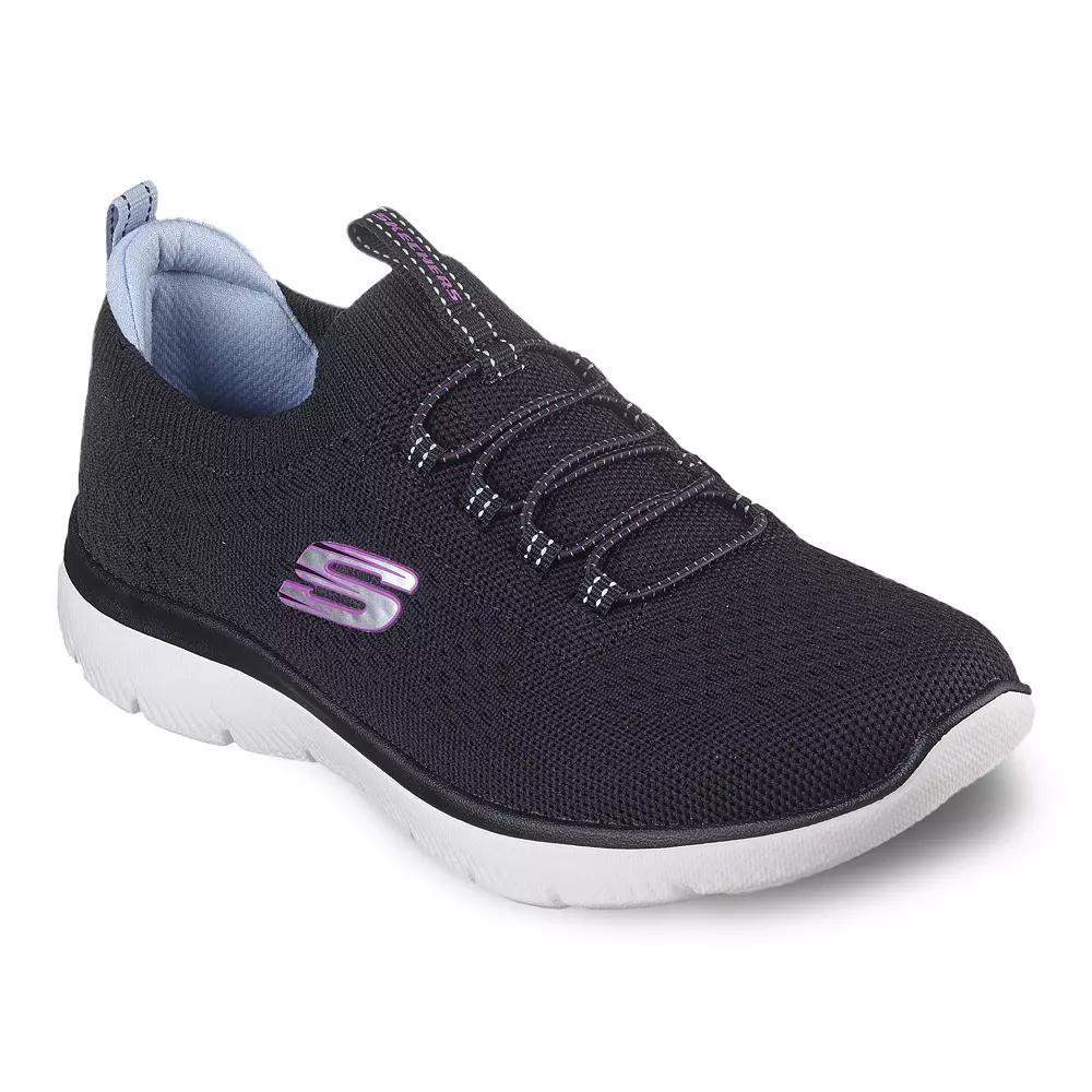 Skechers® Summits Women's Sneakers, Size: 5 Wide, Black Team Product Image