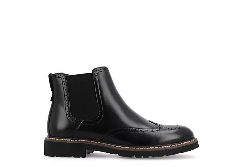VANCE Hogan Tru Comfort Foam Men's Wingtip Chelsea Boots, Size: 12, Brown Product Image