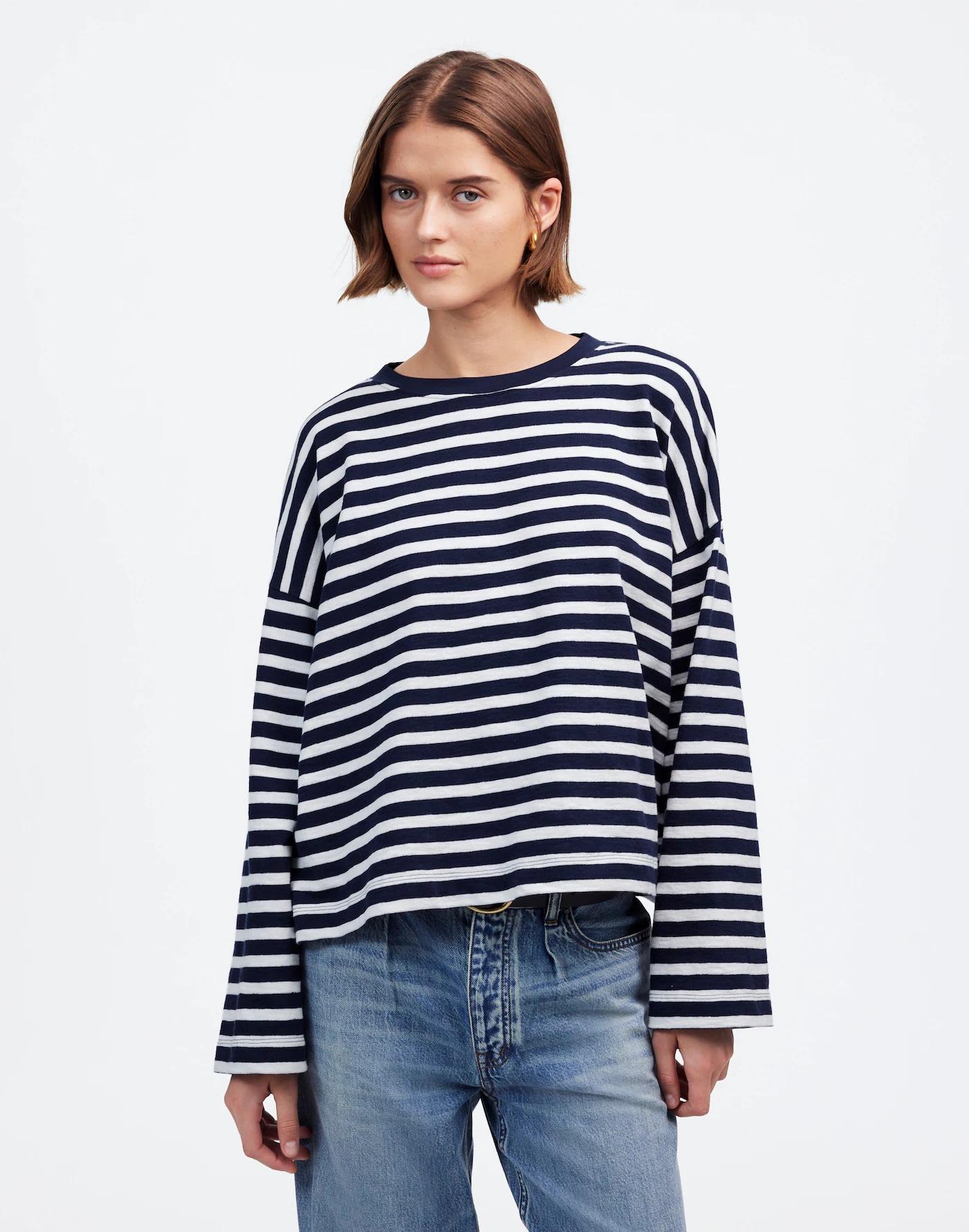 Easy Crewneck Long-Sleeve Tee Product Image