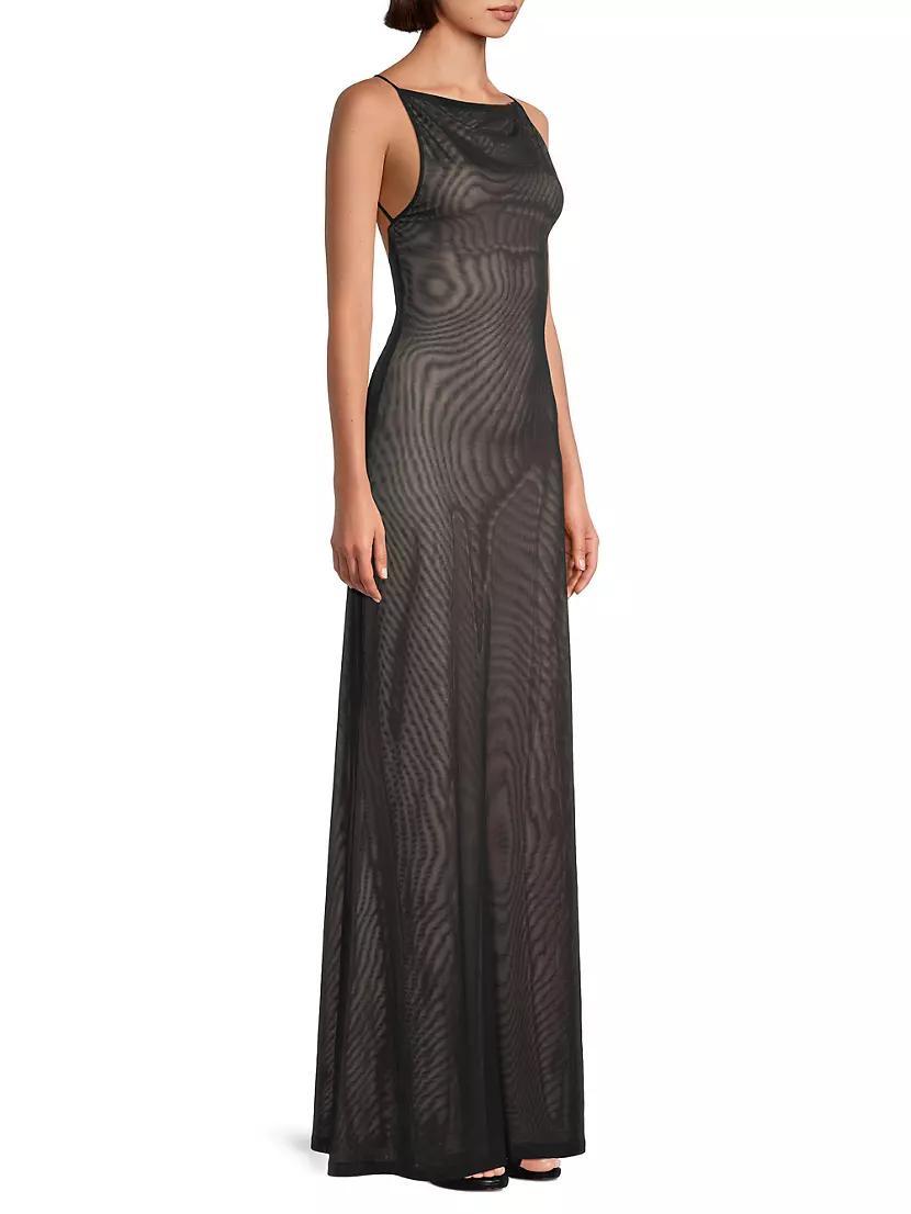 Nina Ripple Mesh Gown Product Image