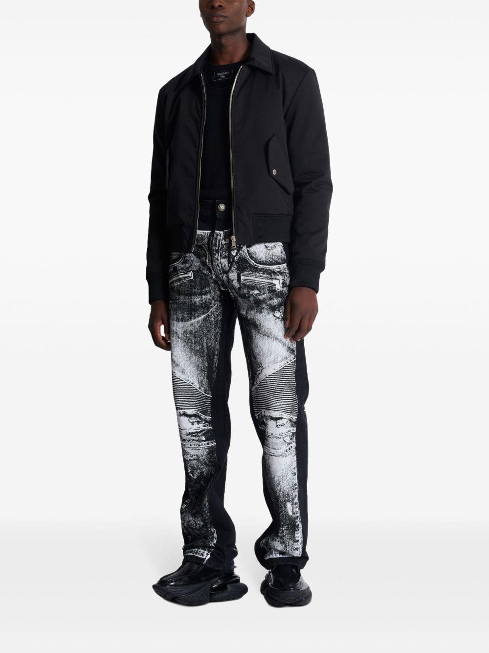 logo-embroidered bomber jacket Product Image