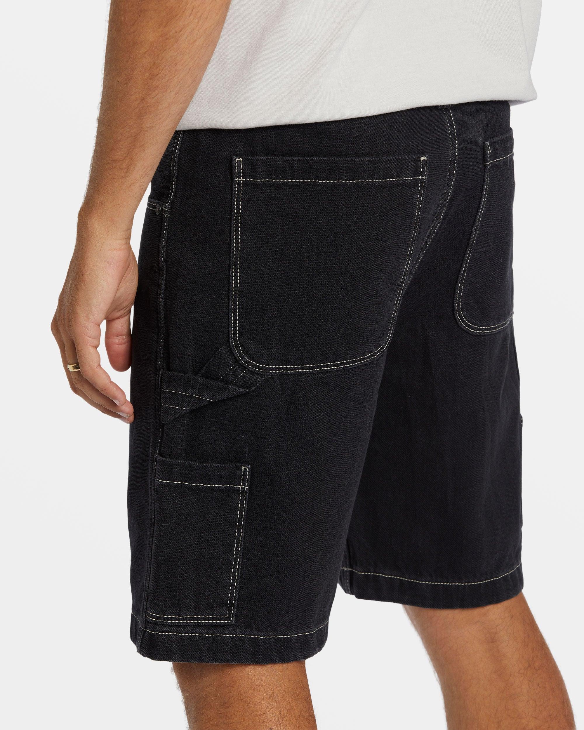 Bad Dog Immortal Workwear Denim Shorts - Black Male Product Image