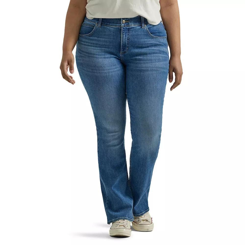 Plus Size Lee Ultra Lux Comfort with Flex Motion Bootcut Jeans, Womens Blue Facet Product Image
