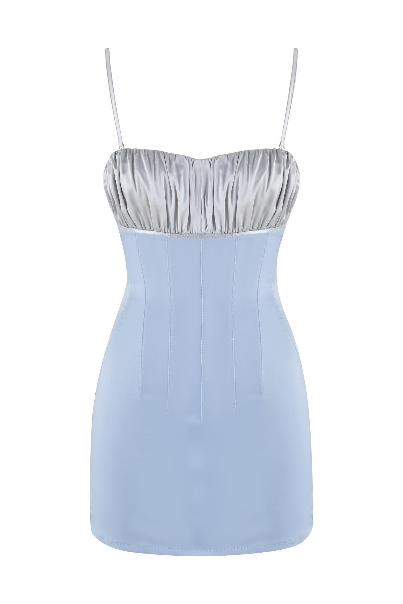 GLACIA MINI DRESS - BLUE Product Image