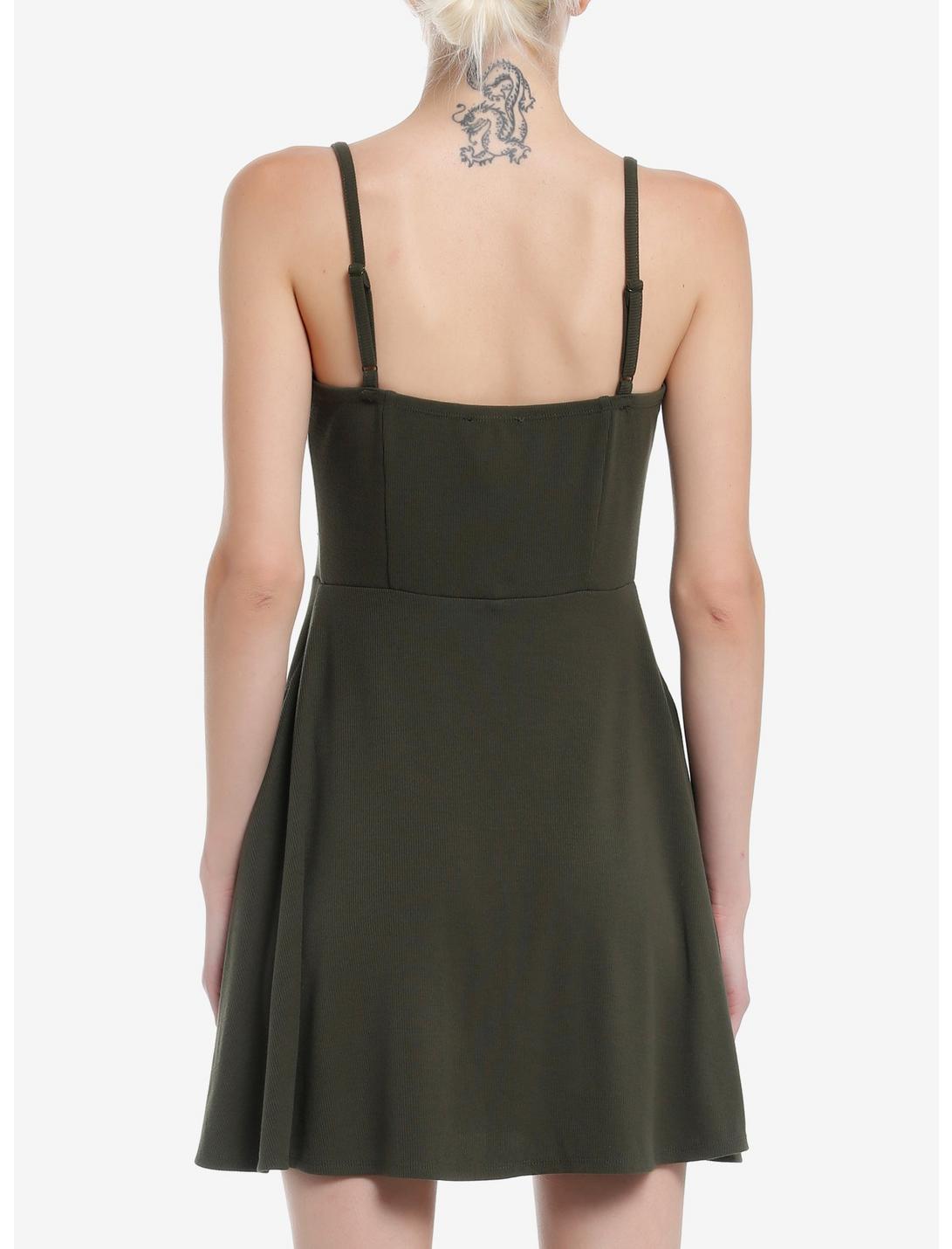 Social Collision Black Star Patch Cami Dress Product Image
